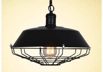 Lamp industrial #2 36 cm zwart (mat)