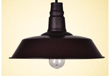 Lamp industrial #3 36 cm antiek