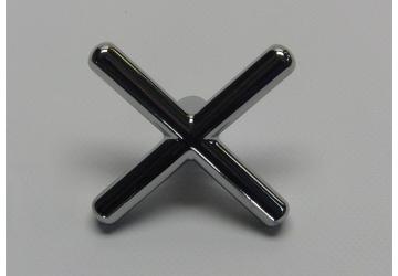 Chromen brug - model kruis zonder dopjes