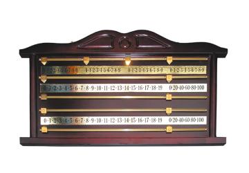 scorebord hout snooker 4 spelers luxe