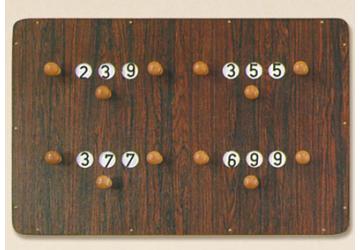 standaard scorebord 4 spelers groot