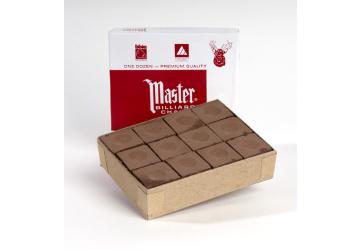 Master doosje 12 krijtjes bruin