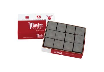 Master doosje 12 krijtjes antraciet