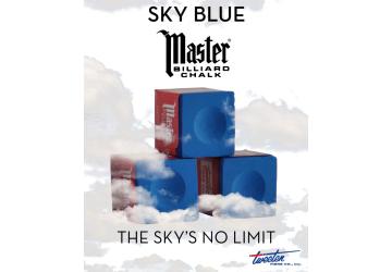 Master Sky/Tournament/Prestige Blue doosje 12 krijtjes