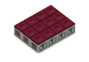 Silver Cup  doosje 12 krijtjes Burgundy